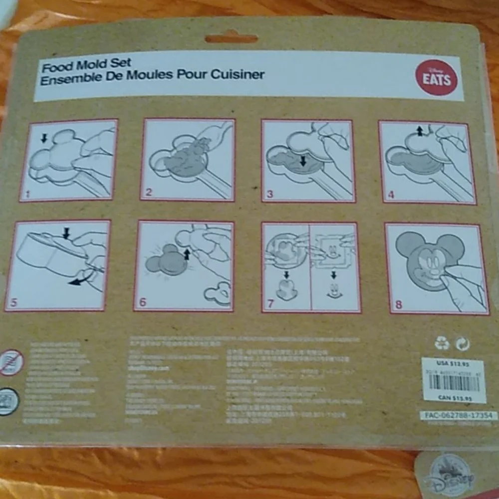 Disney EATS Food Mold & Cookie Cutter Stamp Sets